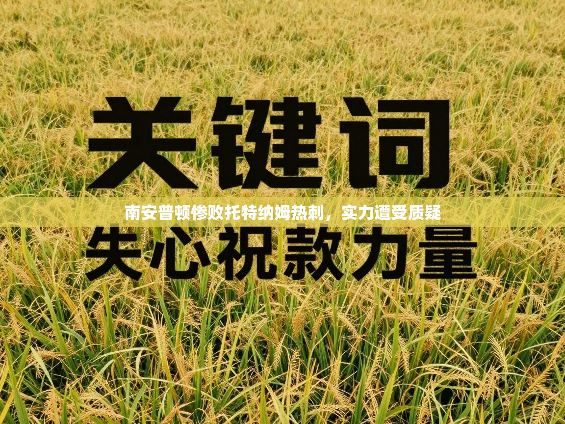 南安普顿惨败托特纳姆热刺，实力遭受质疑  第2张